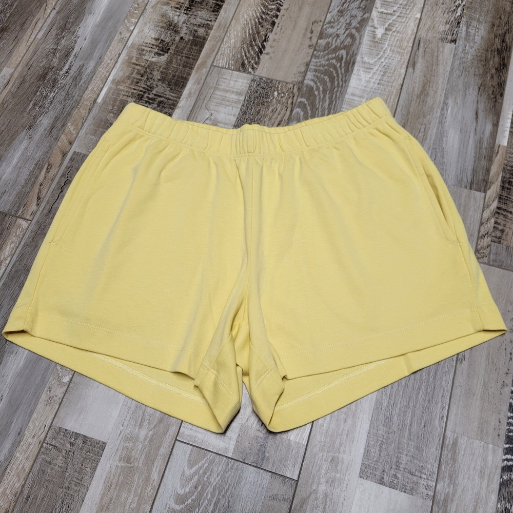 XS The Company Store Yellow Pajama Lounge Shorts